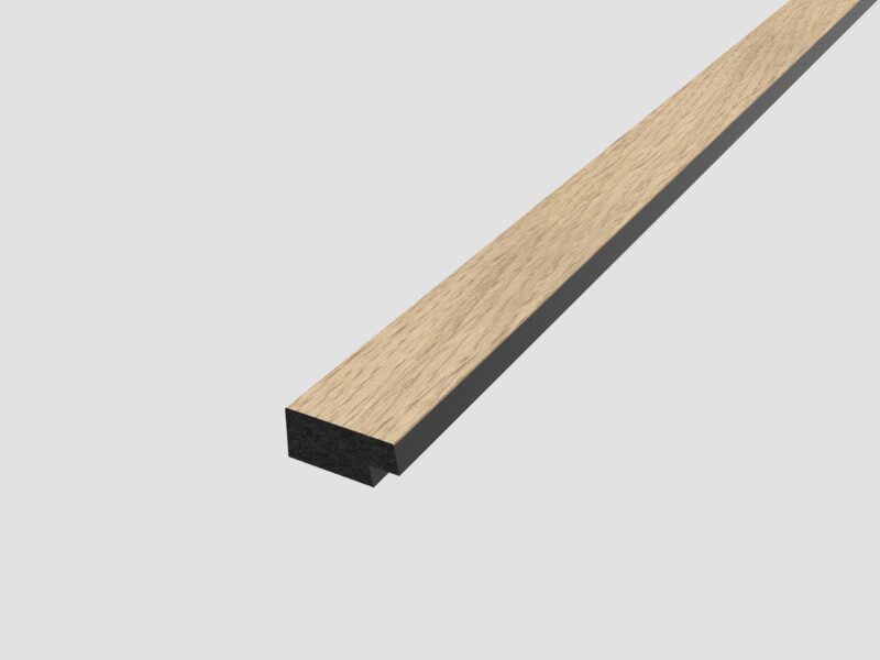 SplashPro Right Hand Trim (Narrow Slat) - Natural Oak
