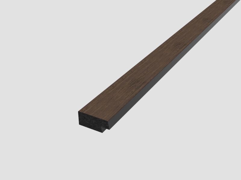 SplashPro Right Hand Trim (Narrow Slat) - Smoked Oak
