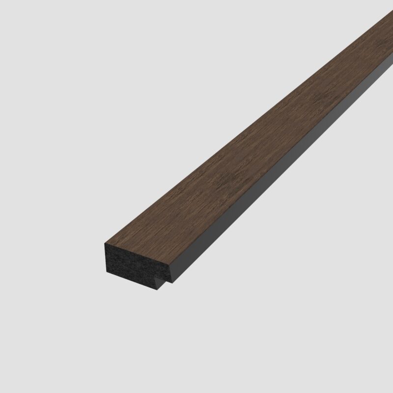 SplashPro Right Hand Trim (Narrow Slat) - Smoked Oak