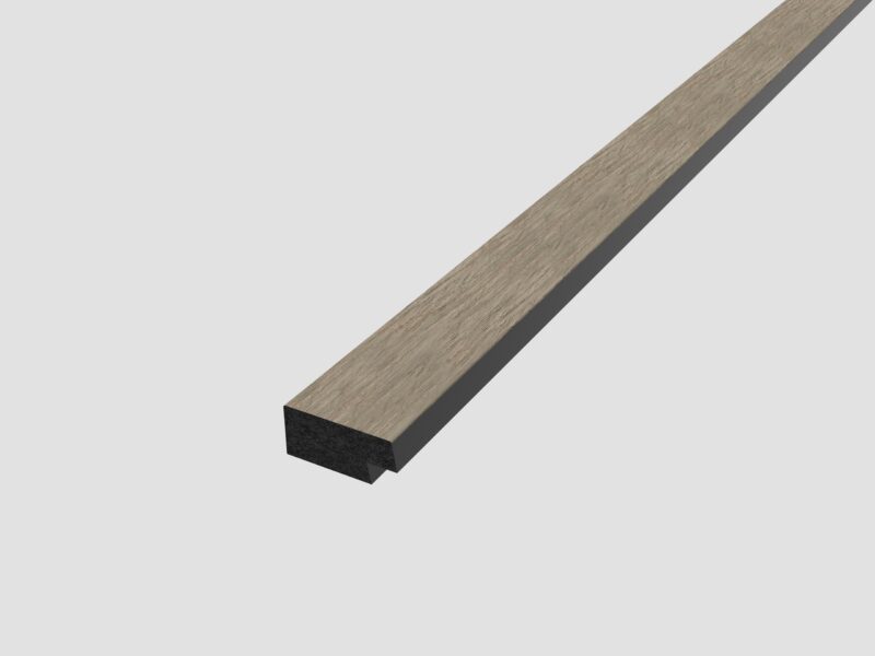 SplashPro Right Hand Trim (Narrow Slat) - Washed Oak