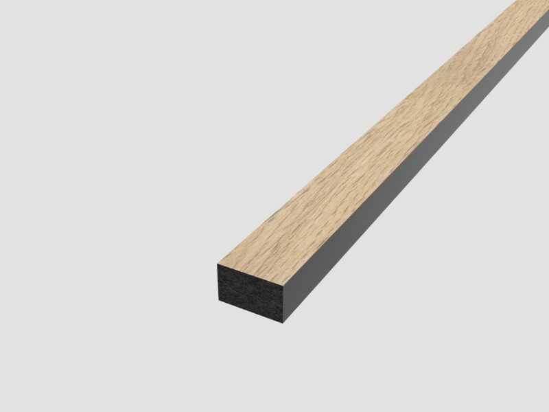 SplasPro Top/Bottom Trim (Narrow Slat) - Natural Oak