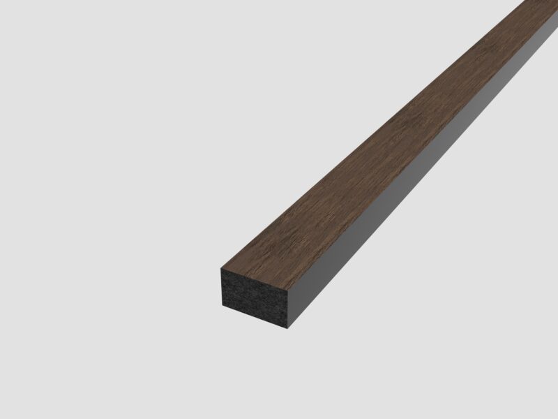 SplashPro Top/Bottom Trim (Narrow Slat) - Smoked Oak