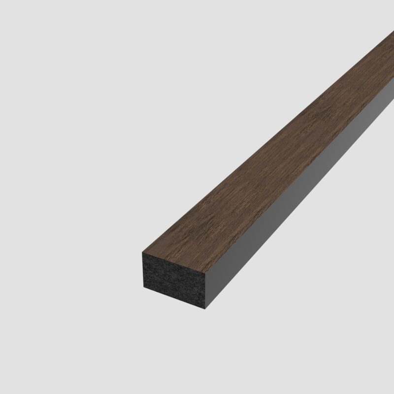 SplashPro Top/Bottom Trim (Narrow Slat) - Smoked Oak