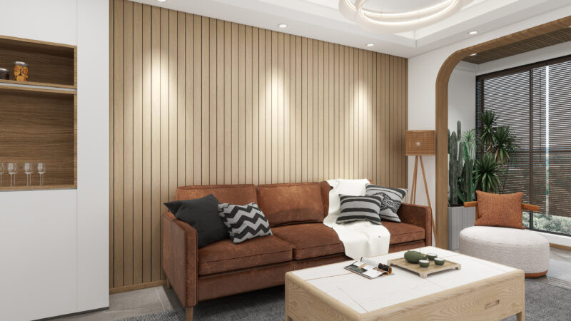 SplashPro Waterproof Panel (Wide Slat) - Natural Oak - Image 6