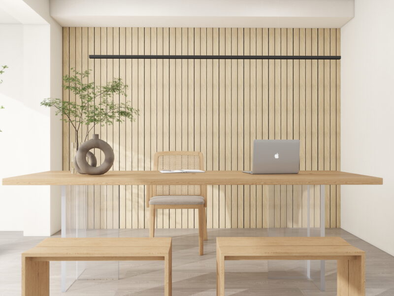 SplashPro Right Hand Trim (Wide Slat) - Natural Oak - Image 9