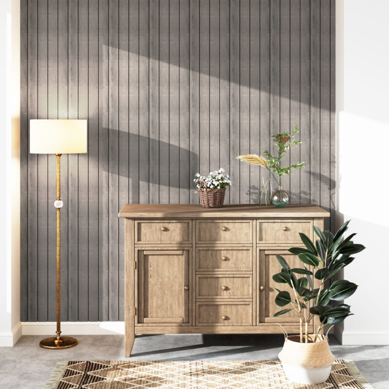 SplashPro Left Hand Trim (Wide Slat) - Washed Oak - Image 9