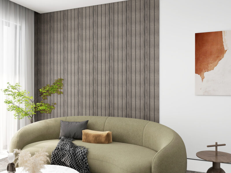 SplashPro Left Hand Trim (Wide Slat) - Washed Oak - Image 10