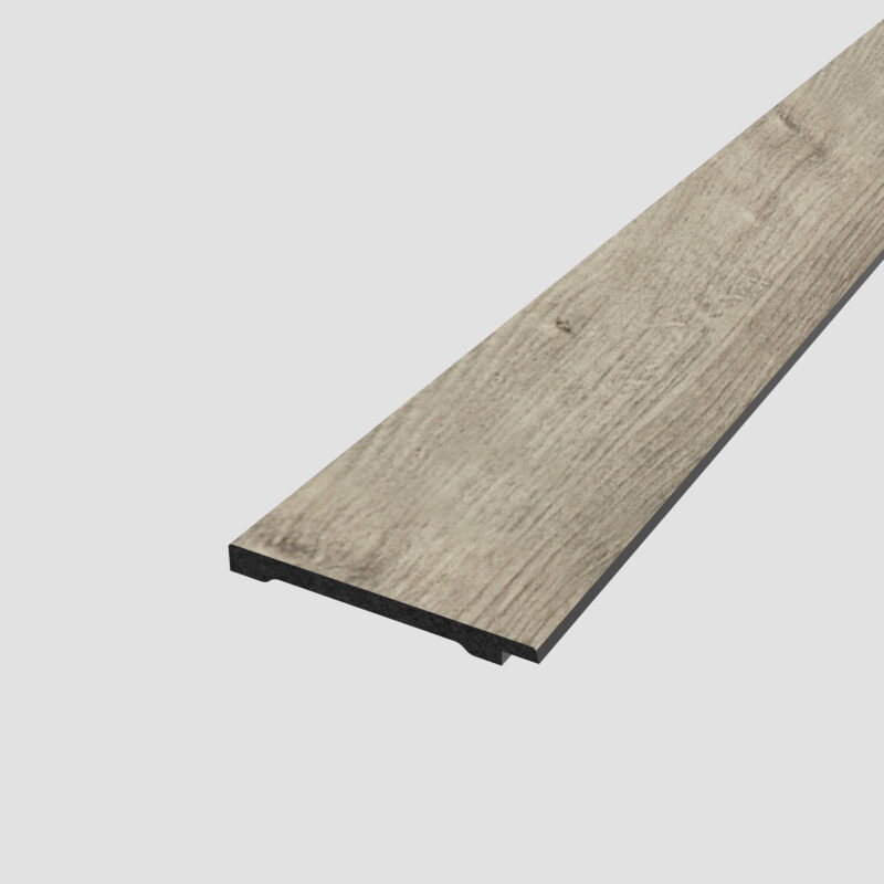 SplashPro Left Hand Trim (Wide Slat) - Washed Oak
