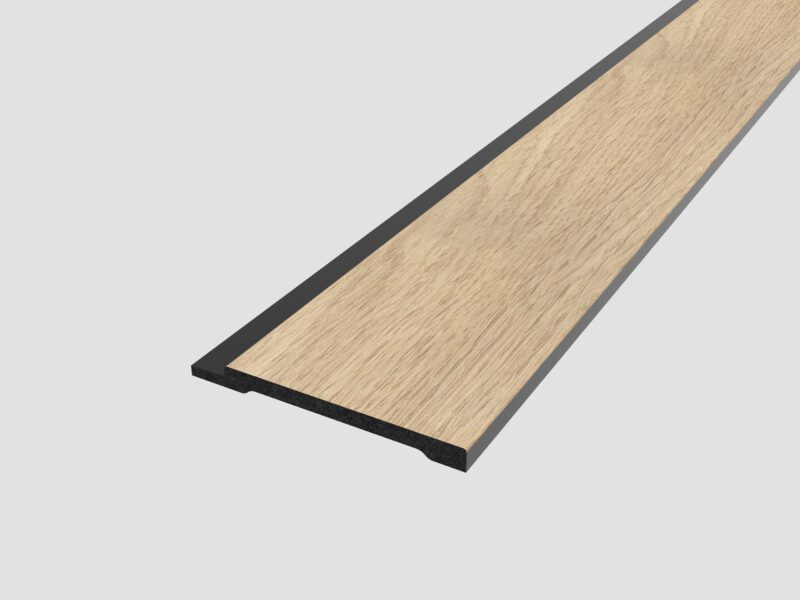 SplashPro Right Hand Trim (Wide Slat) - Natural Oak