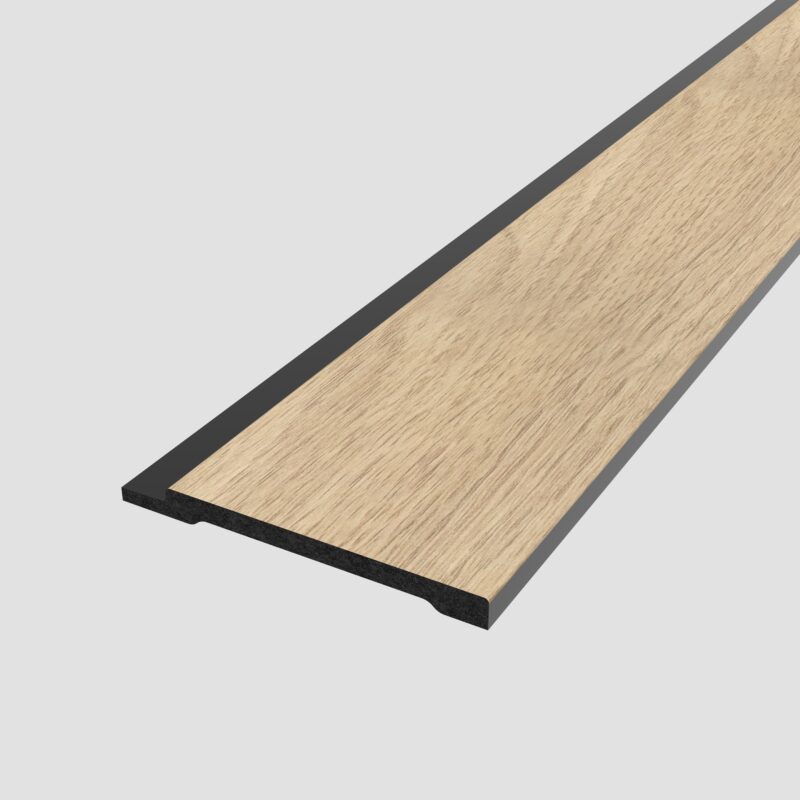 SplashPro Right Hand Trim (Wide Slat) - Natural Oak