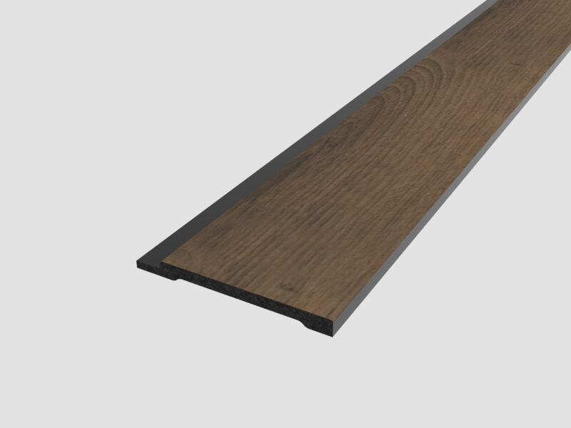 SplashPro Right Hand Trim (Wide Slat) - Smoked Oak