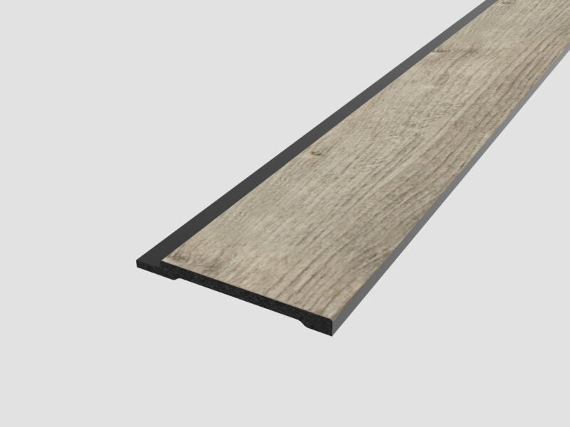 SplashPro Right Hand Trim (Wide Slat) - Washed Oak