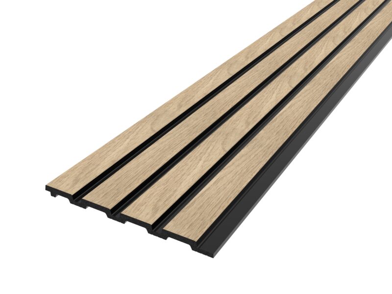 SplasPro Top/Bottom Trim (Narrow Slat) - Natural Oak - Image 5