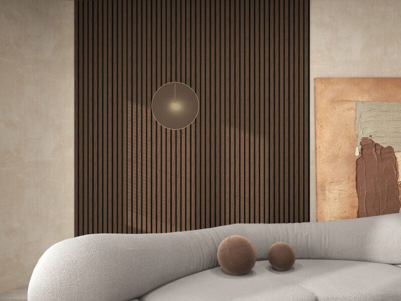 SplashPro Top/Bottom Trim (Narrow Slat) - Smoked Oak - Image 8