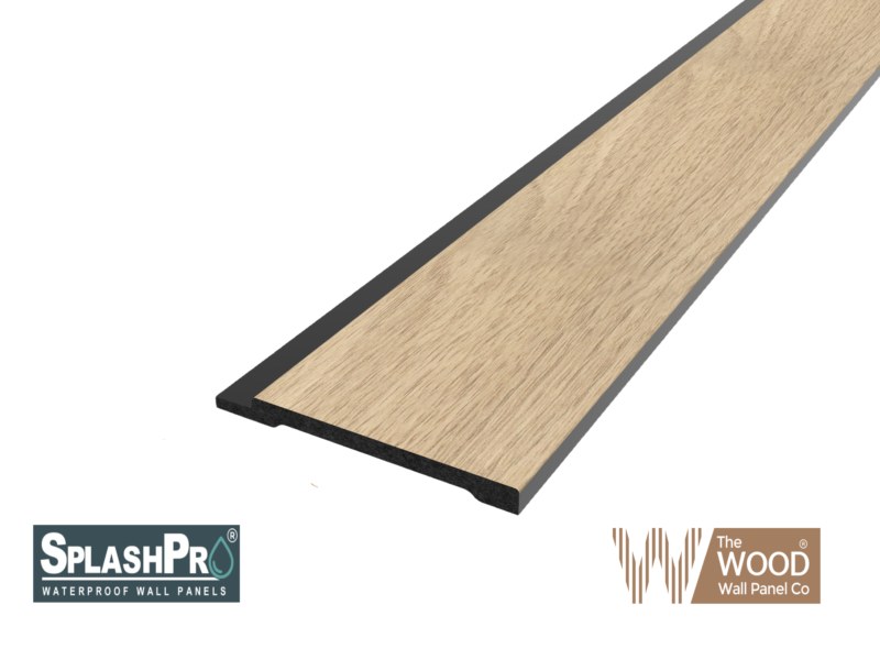 SplashPro Right Hand Trim (Wide Slat) - Natural Oak - Image 2