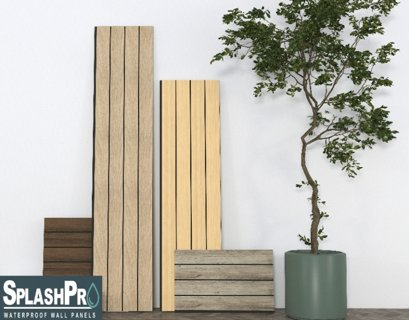 SplashPro Waterproof Panel (Wide Slat) - Natural Oak - Image 9