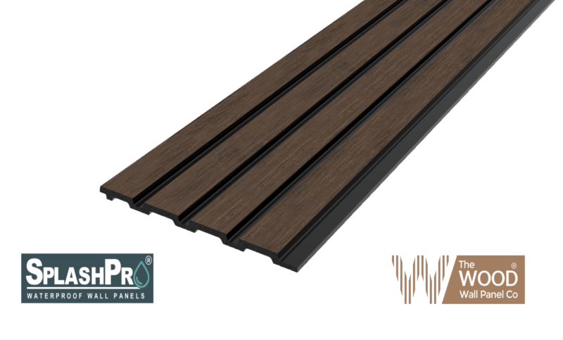 SplashPro Top/Bottom Trim (Narrow Slat) - Smoked Oak - Image 5