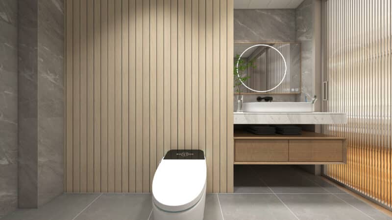 SplashPro Waterproof Panel (Wide Slat) - Natural Oak - Image 2