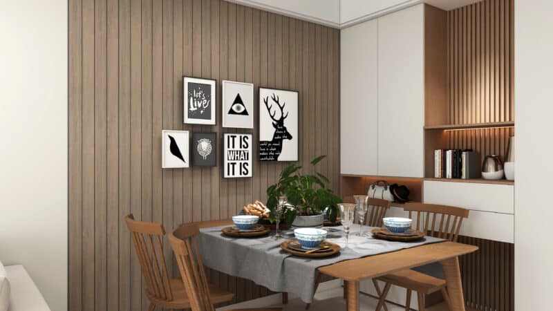SplashPro Left Hand Trim (Wide Slat) - Smoked Oak - Image 7