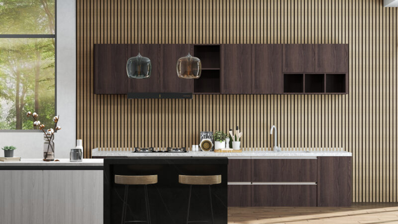 SplashPro Waterproof Panel (Narrow Slat) - Natural Oak - Image 8