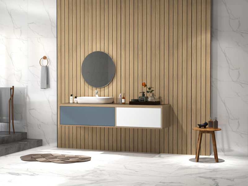 SplashPro Waterproof Panel (Wide Slat) - Natural Oak - Image 10