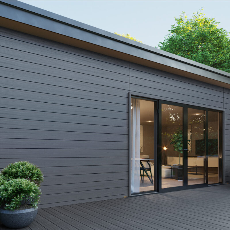 Shiplap  Composite Cladding Board - Graphite