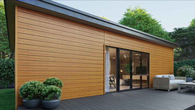 Shiplap  Composite Cladding Board - Teak