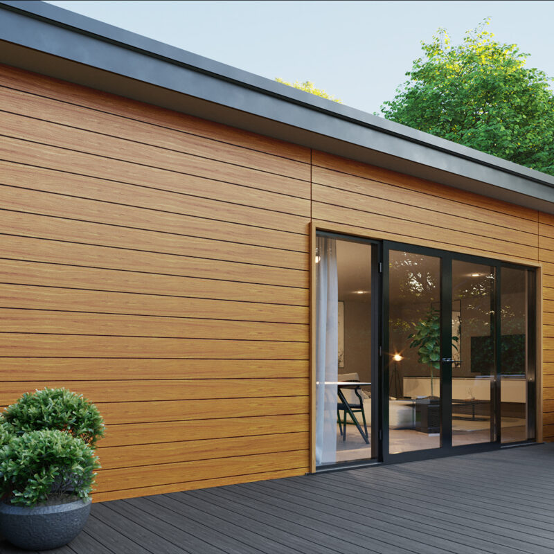 Shiplap  Composite Cladding Board - Teak