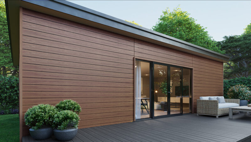 Shiplap  Cladding Range Corner Trim - Walnut - Image 3