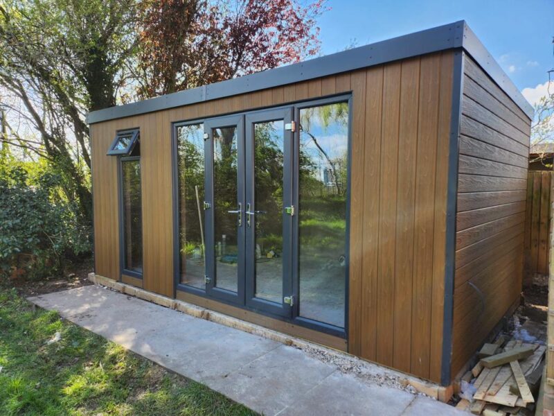 Shiplap  Composite Cladding Board - Teak - Image 4