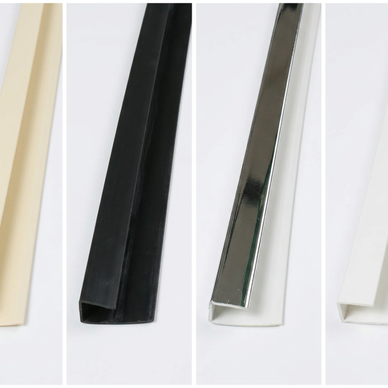 1-Part End Profile Trim for 8mm Mural Panels (Plastic)