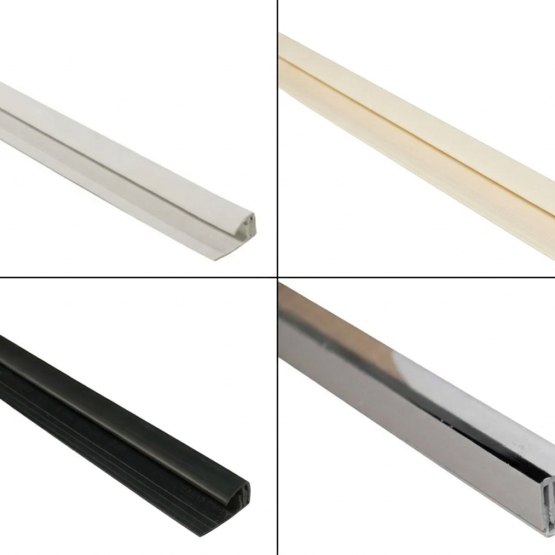 2-Part End Profile for 8mm Mural Panels (Plastic)