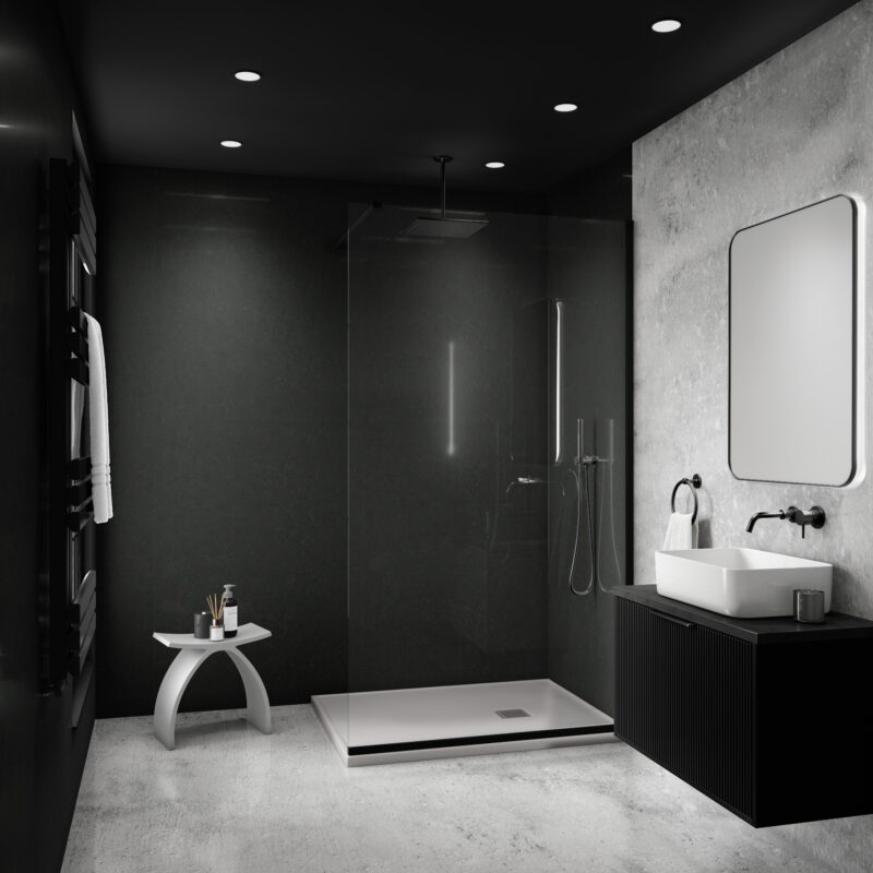 Mural Maxi Matt Waterproof Panel - Onyx Stone