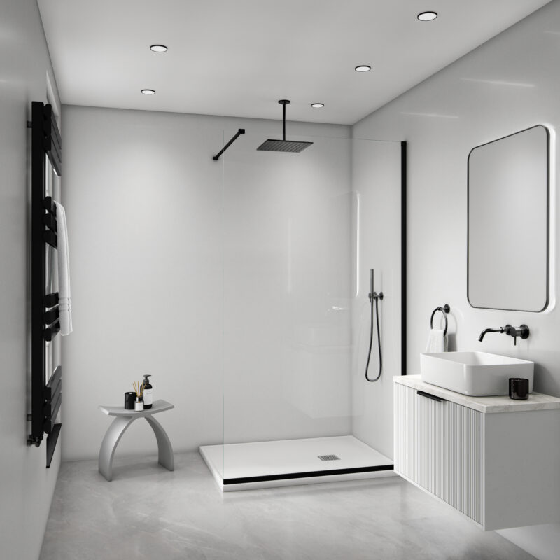 Mural Maxi Gloss Waterproof Panel - Galaxy White