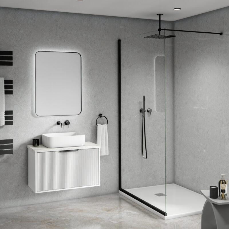 Mural Maxi Matt Waterproof Panel - Misty Stone