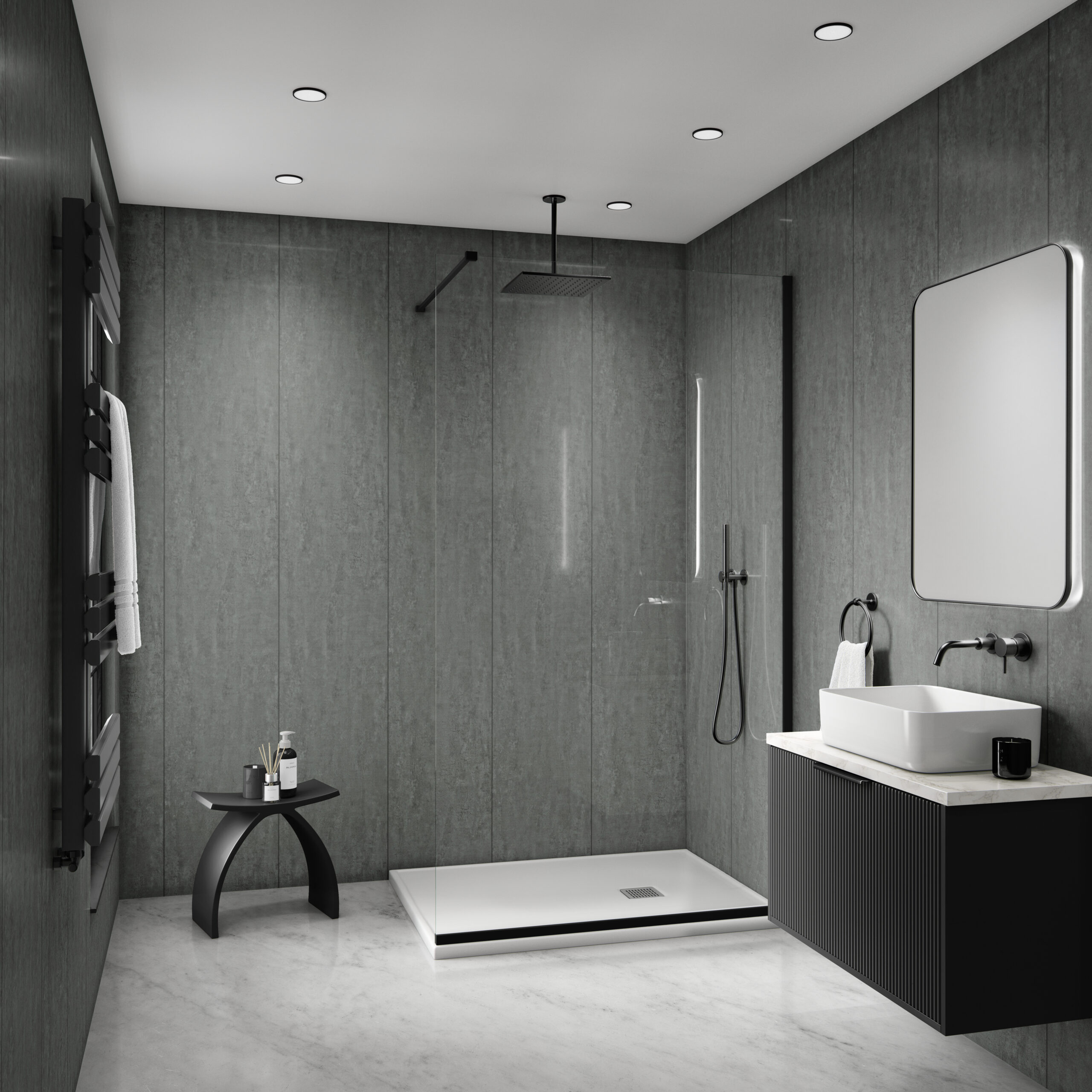 Mural Mineral Stone Effect - Magnetite