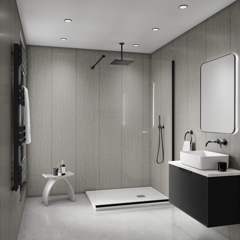 Mural Mineral Stone Effect - Grey Imperial