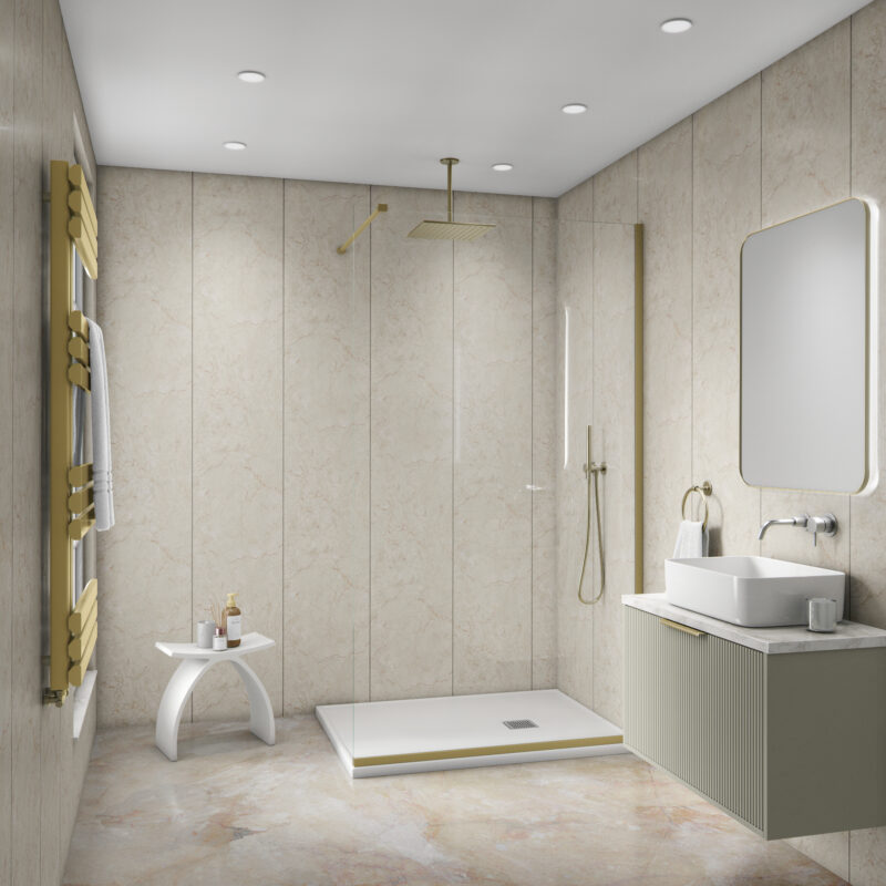 Mural Mineral Stone Effect - Beige Granite