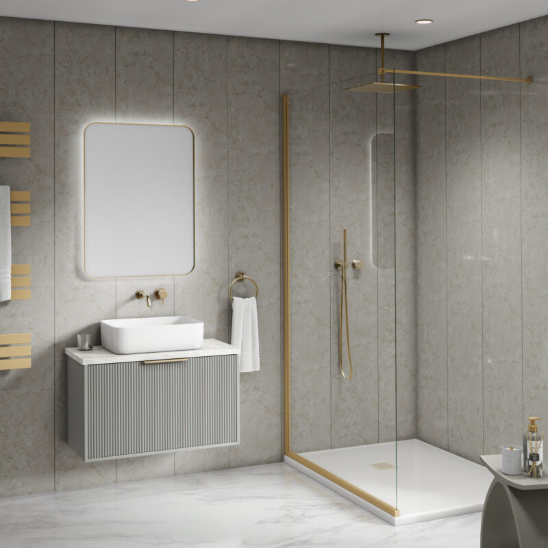 Mural Mineral Stone Effect - Brown Quartz