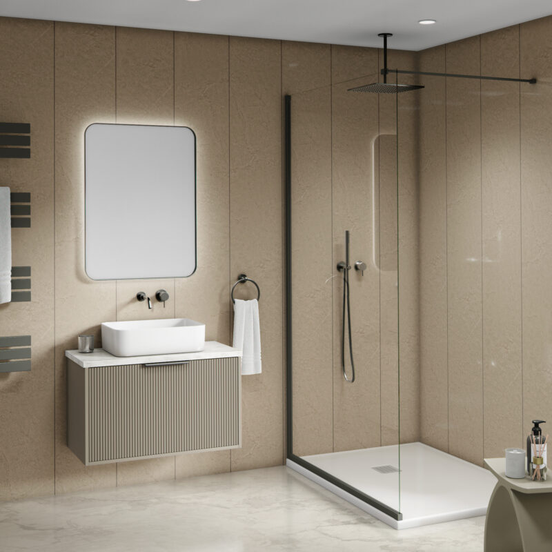 Mural Mineral Stone Effect - Brown Granite