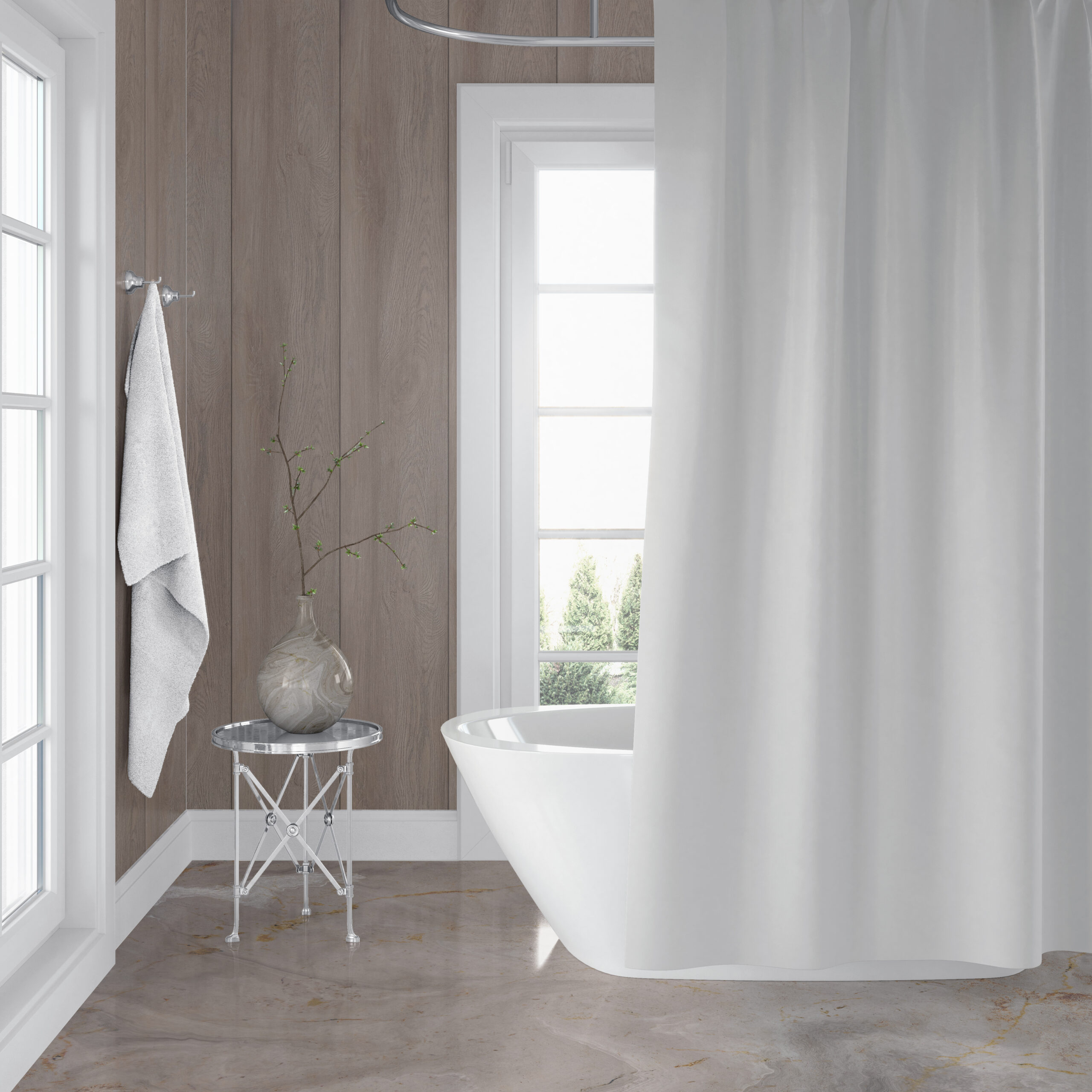 Mural Wood Grain Effect Interior Decorative Waterproof Panel - Image 6