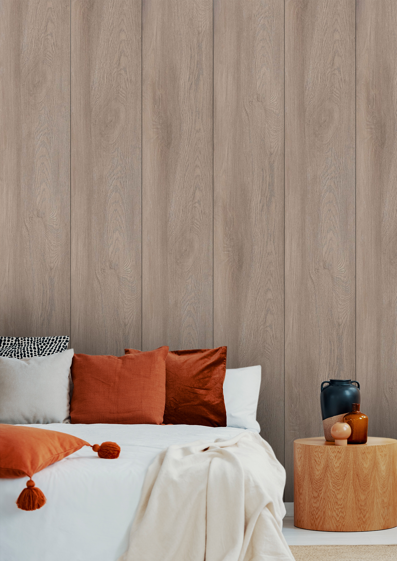 Mural Wood Grain Effect Interior Decorative Waterproof Panel - Image 3