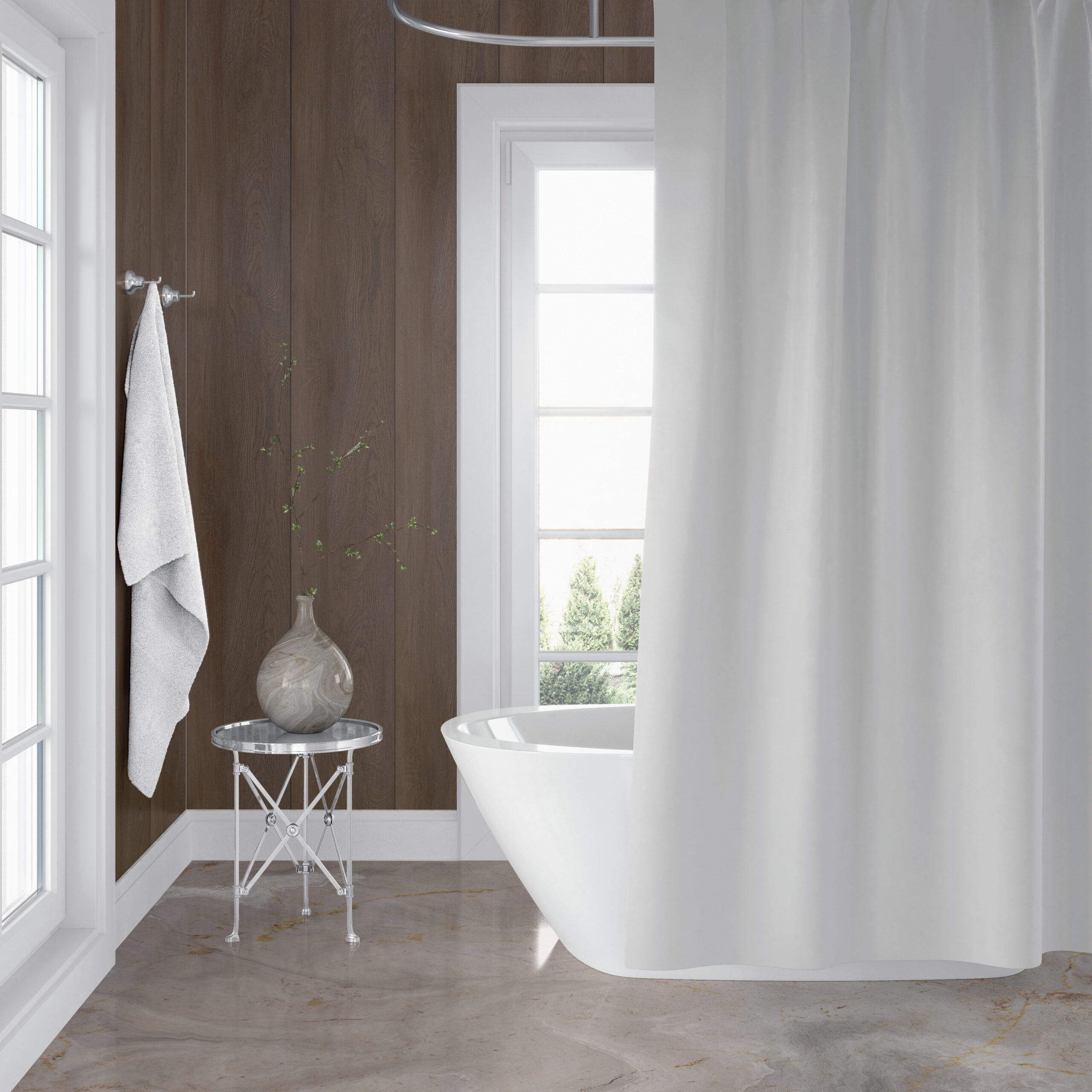 Mural Wood Grain Effect Interior Decorative Waterproof Panel - Image 11