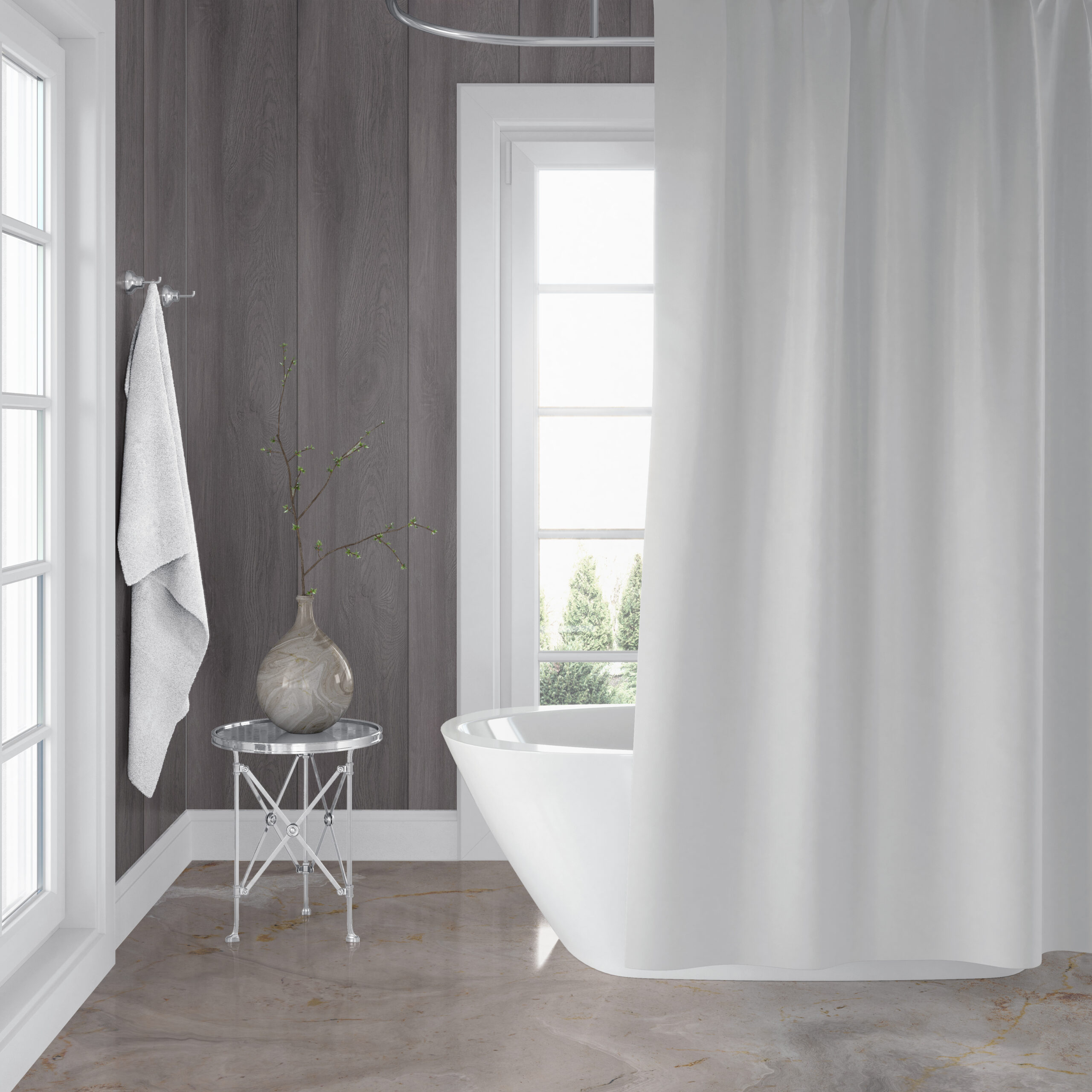 Mural Wood Grain Effect Interior Decorative Waterproof Panel - Image 17