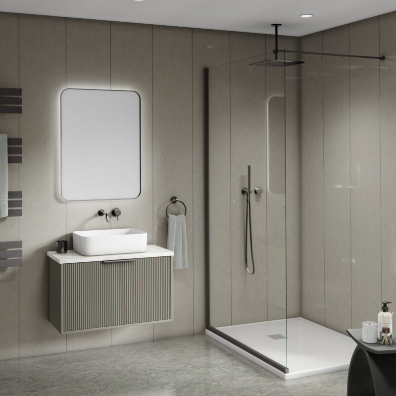 Mural Mineral Stone Effect Panel - Claystone