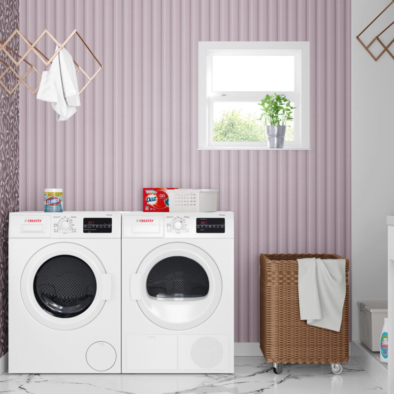 Mural Vari-Wave Wall Panel - Baby Pink