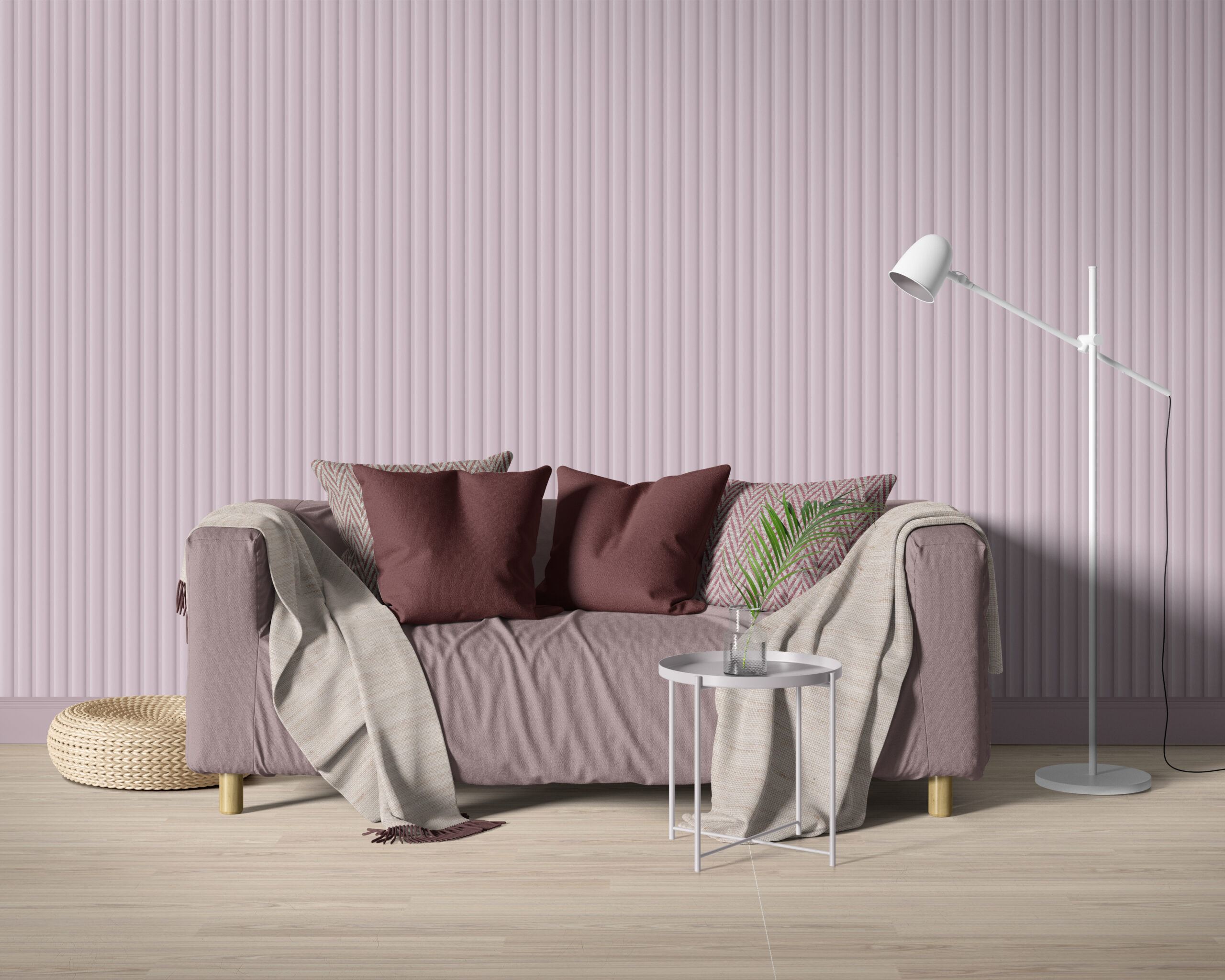 Mural Vari-Wave Wall Panel - Baby Pink - Image 7