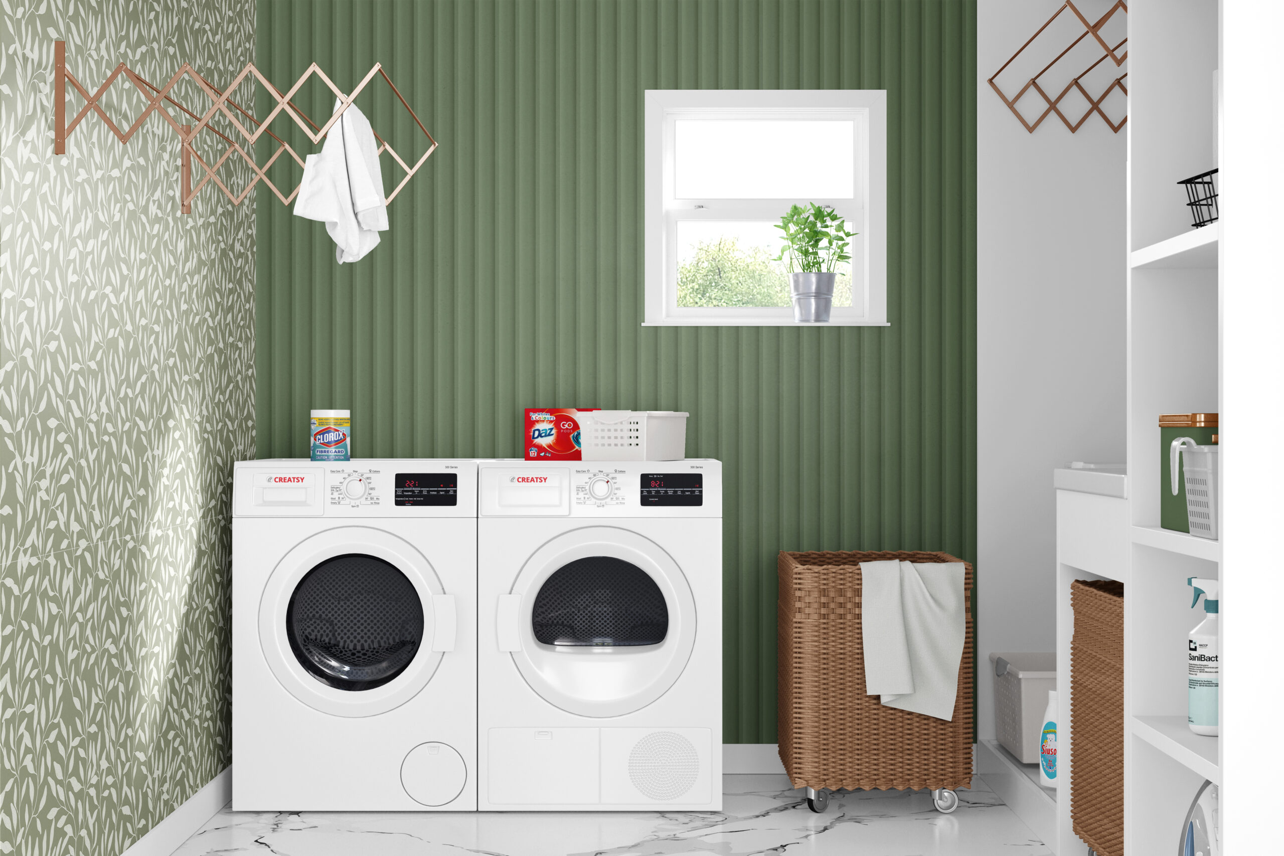 Mural Vari-Wave Wall Panel - Sage Green - Image 3