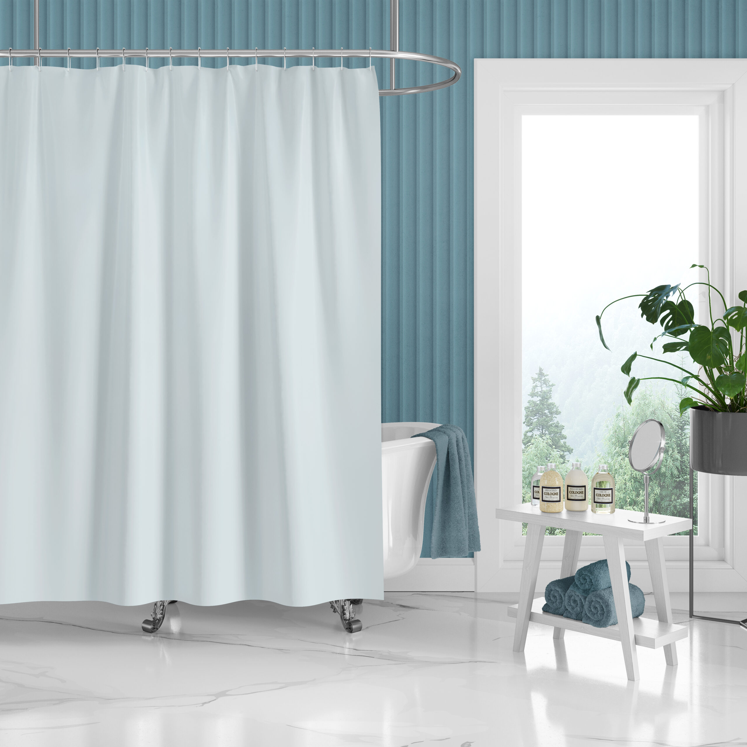 Mural Vari-Wave Wall Panel - Blue - Image 7