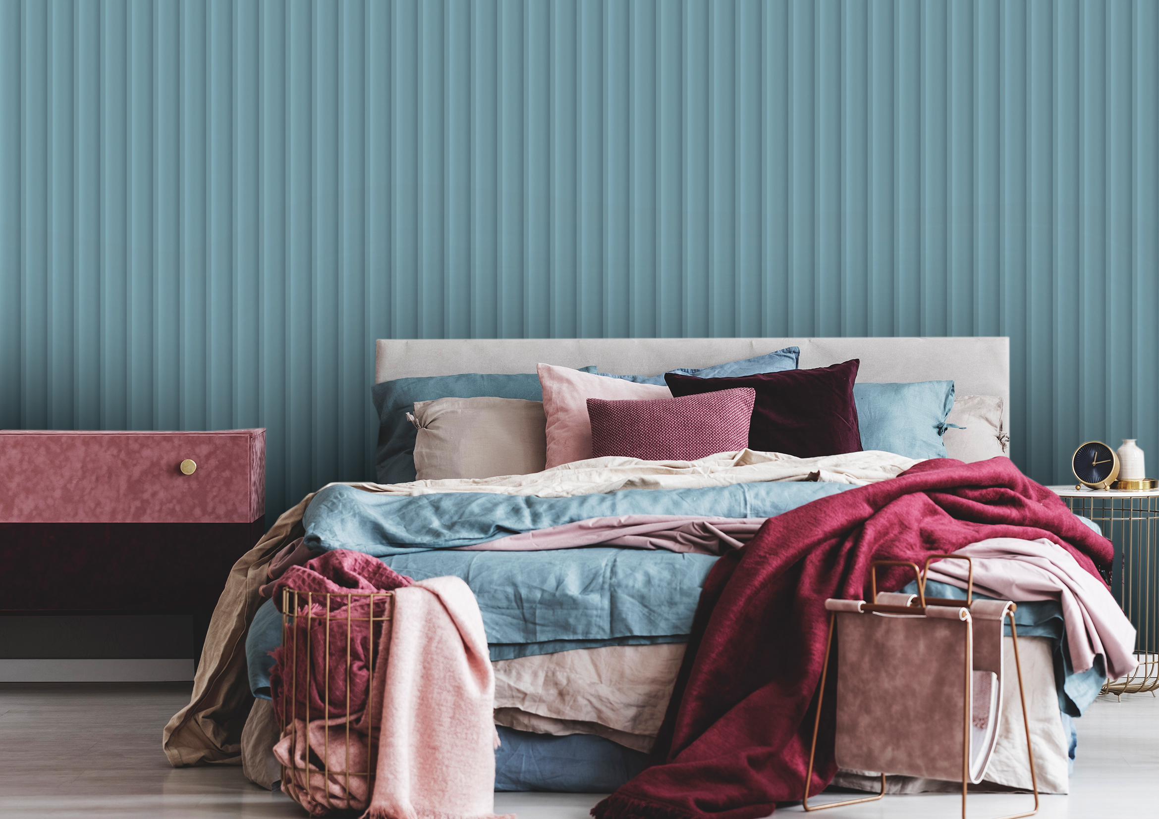 Mural Vari-Wave Wall Panel - Blue - Image 5